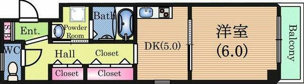 アンシャンブル阿波座｜大阪府大阪市西区立売堀４丁目(賃貸マンション1DK・9階・27.58㎡)の写真 その2