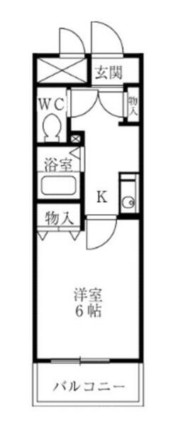 エレガンラルジュ｜埼玉県富士見市東みずほ台２丁目(賃貸マンション1R・1階・22.40㎡)の写真 その2