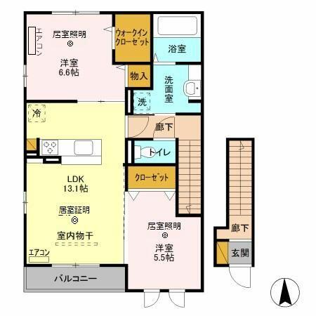 同じ建物の物件間取り写真 - ID:211046934290