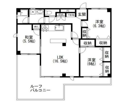 同じ建物の物件間取り写真 - ID:214054900057