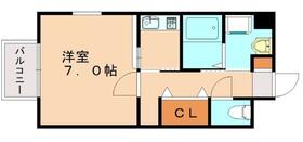 福岡県福岡市東区多の津５丁目（賃貸アパート1K・2階・25.56㎡） その2