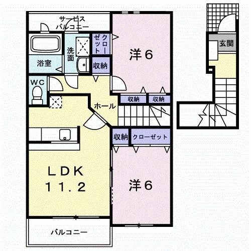 同じ建物の物件間取り写真 - ID:221010657028