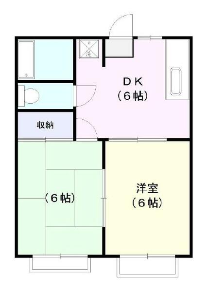 ファミール赤坂 202｜栃木県佐野市赤坂町(賃貸アパート2DK・2階・32.42㎡)の写真 その1