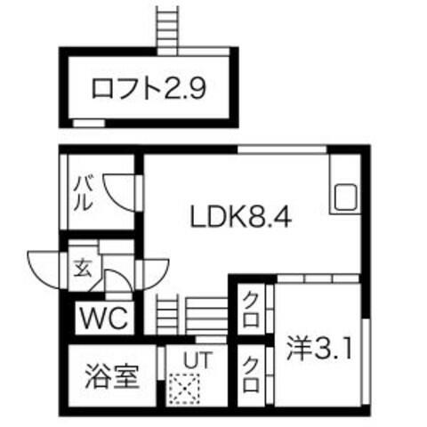 愛知県名古屋市中区新栄３丁目(賃貸アパート1DK・2階・28.72㎡)の写真 その2