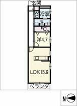 覚王山アパートメント  ｜ 愛知県名古屋市千種区田代本通２丁目（賃貸マンション1LDK・1階・53.90㎡） その2