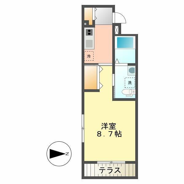 フラーリッシュ 102｜愛知県名古屋市西区菊井２丁目(賃貸マンション1K・1階・31.36㎡)の写真 その2