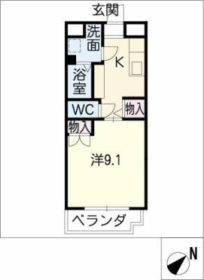 アンジュール｜三重県伊勢市黒瀬町(賃貸マンション1K・3階・30.96㎡)の写真 その2