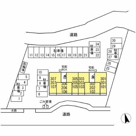 エースコートⅢ 103｜茨城県ひたちなか市大字東石川(賃貸アパート1LDK・1階・42.63㎡)の写真 その3