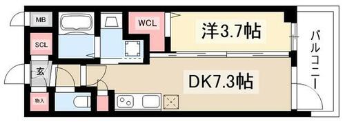 同じ建物の物件間取り写真 - ID:223033276578