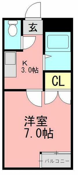 常盤ビル 402｜福岡県福岡市東区和白東２丁目(賃貸アパート1K・4階・23.00㎡)の写真 その2