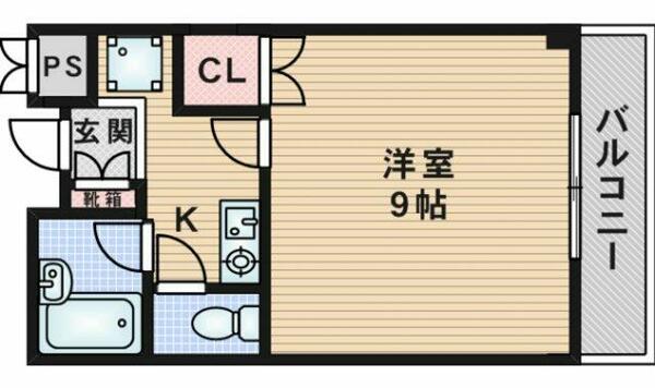 大阪府吹田市千里山西５丁目(賃貸マンション1K・3階・24.89㎡)の写真 その2