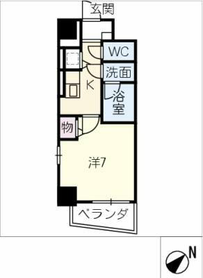 ラ・ブリエ｜愛知県知立市中町中(賃貸マンション1K・1階・27.20㎡)の写真 その2