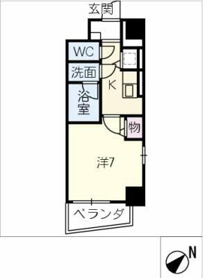 ラ・ブリエ｜愛知県知立市中町中(賃貸マンション1K・9階・27.20㎡)の写真 その2