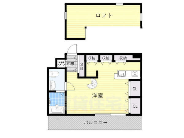 大阪府吹田市出口町(賃貸マンション1R・3階・46.42㎡)の写真 その2