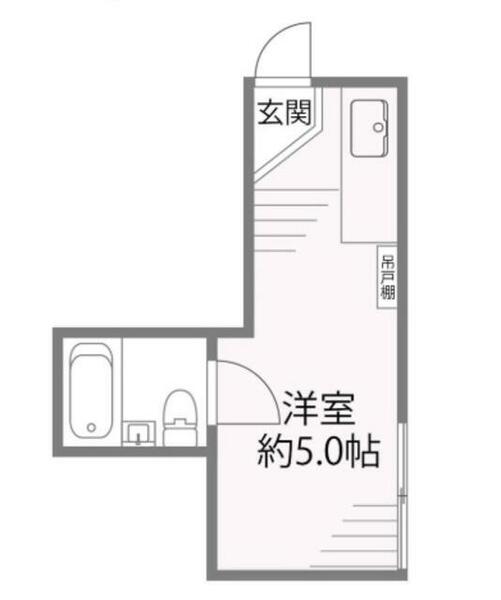 カーサ中井｜東京都新宿区中井１丁目(賃貸アパート1R・1階・9.76㎡)の写真 その2