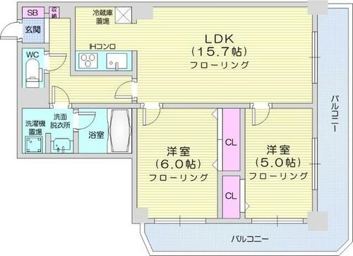 同じ建物の物件間取り写真 - ID:201022915697