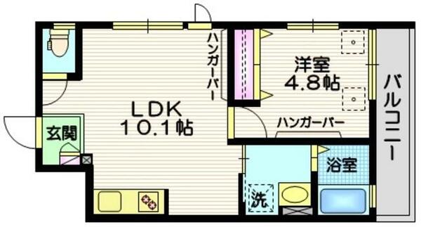 東京都大田区田園調布本町(賃貸マンション1LDK・3階・36.63㎡)の写真 その2