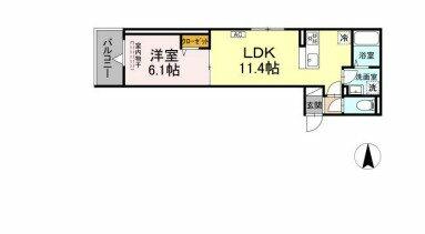 同じ建物の物件間取り写真 - ID:213103406007