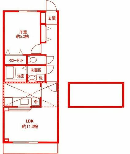 同じ建物の物件間取り写真 - ID:214055797339