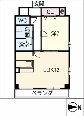 プリミエール外山｜愛知県小牧市大字北外山(賃貸マンション1LDK・3階・48.97㎡)の写真 その2