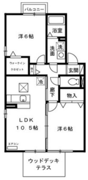 ベルテⅡ｜埼玉県戸田市笹目北町(賃貸アパート2LDK・1階・55.00㎡)の写真 その2