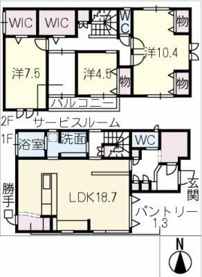 井之口四家町へーベルハウス｜愛知県稲沢市井之口四家町(賃貸一戸建3SLDK・--・135.90㎡)の写真 その2