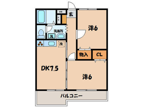 愛知県西尾市上町菖蒲池（アパート）の賃貸物件の間取り