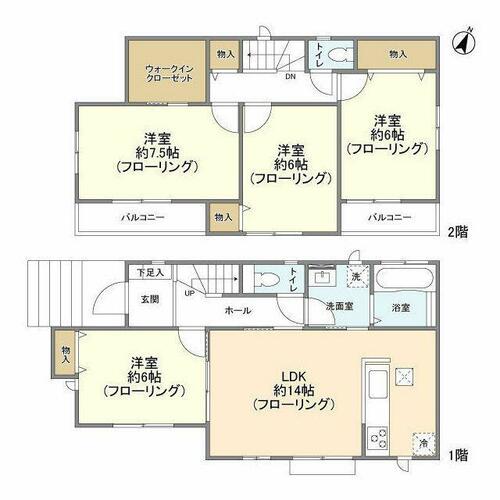 同じ建物の物件間取り写真 - ID:212040515409