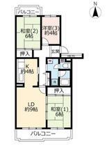 ＵＲ金沢シーサイドタウン柴 0030406 ｜ 神奈川県横浜市金沢区柴町（賃貸マンション3LDK・4階・70.98㎡） その2