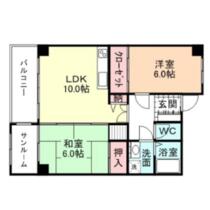 ラウンドパレス 313 ｜ 富山県富山市山室（賃貸マンション2LDK・3階・73.60㎡） その2