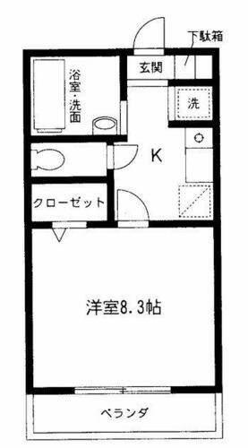 ミューズイン天伯205の間取り