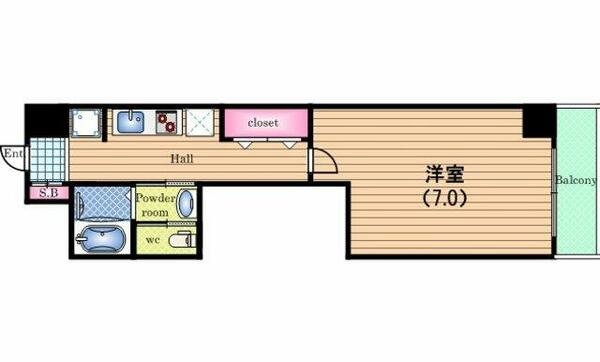 ＣＱレジデンス大阪ＷＥＳＴ｜大阪府大阪市西区本田３丁目(賃貸マンション1K・3階・24.75㎡)の写真 その2