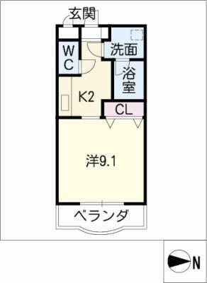 コート海｜愛知県常滑市小林町３丁目(賃貸マンション1K・3階・30.00㎡)の写真 その2