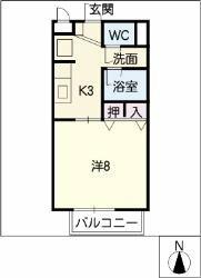 Ｓｕｒｐｌｕｓ　Ｏｎｅゆとり 205｜岐阜県可児市下恵土(賃貸アパート1K・2階・28.00㎡)の写真 その2