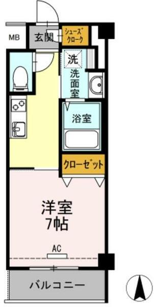イーストングレイス 103｜東京都中野区本町１丁目(賃貸マンション1K・1階・27.96㎡)の写真 その2