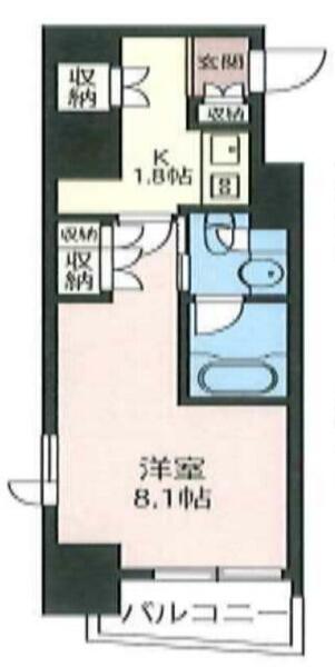 プライムメゾン市谷山伏町 609｜東京都新宿区市谷山伏町(賃貸マンション1K・6階・27.29㎡)の写真 その2