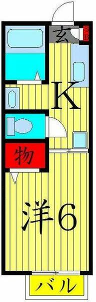 ボナールＳ 102｜東京都葛飾区堀切６丁目(賃貸アパート1K・1階・19.80㎡)の写真 その2