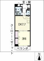 グリーンバレー境松 202 ｜ 愛知県名古屋市緑区境松１丁目（賃貸マンション1DK・2階・35.28㎡） その2