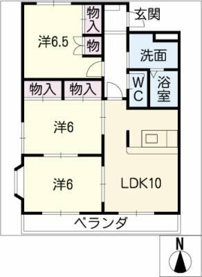 ヴァンヴェール五明Ｂの間取り