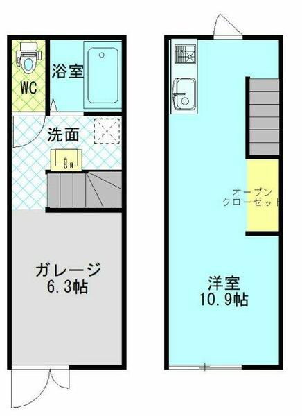 サンスベリア 3｜千葉県野田市鶴奉(賃貸テラスハウス1R・--・40.32㎡)の写真 その2