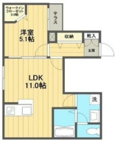 ＫＵＴ｜東京都板橋区大谷口２丁目(賃貸マンション1LDK・1階・42.95㎡)の写真 その2