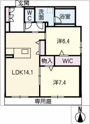 アネックス神明｜愛知県蒲郡市神明町(賃貸マンション2LDK・1階・70.28㎡)の写真 その2