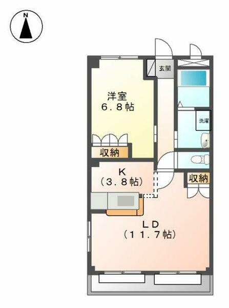 レジデンス　Ｔ’Ｍ｜愛知県瀬戸市高根町１丁目(賃貸アパート1LDK・1階・51.30㎡)の写真 その2