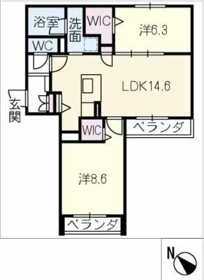 レガーレ御器所の間取り