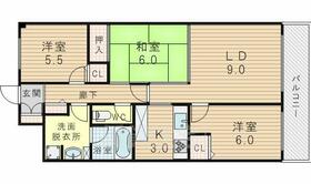 ソシエ北大阪 1209 ｜ 大阪府大阪市淀川区東三国３丁目（賃貸マンション3LDK・12階・59.46㎡） その2