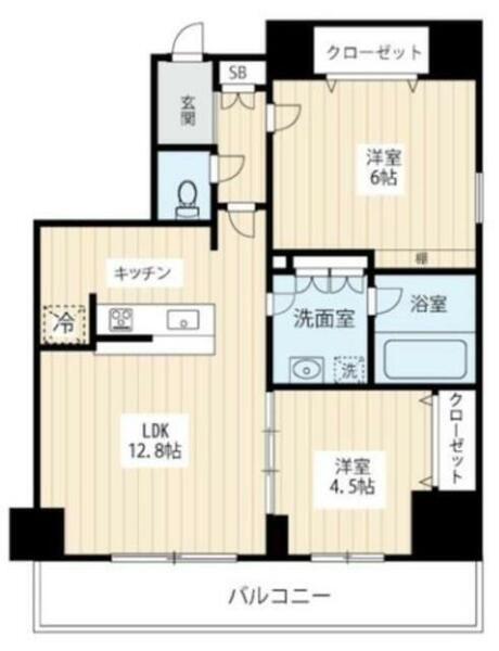 フュージョナル北綾瀬｜東京都足立区東和５丁目(賃貸マンション2LDK・8階・56.03㎡)の写真 その2