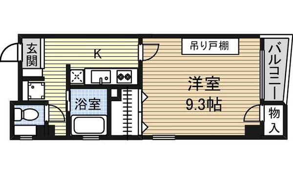 グランパス豊年｜愛知県名古屋市千種区豊年町(賃貸マンション1K・6階・31.17㎡)の写真 その2