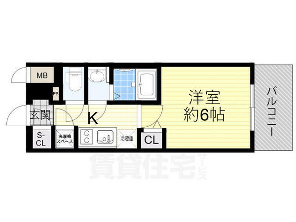 レジュールアッシュＯＳＡＫＡデイフィール｜大阪府大阪市東淀川区豊新５丁目(賃貸マンション1K・2階・21.47㎡)の写真 その2