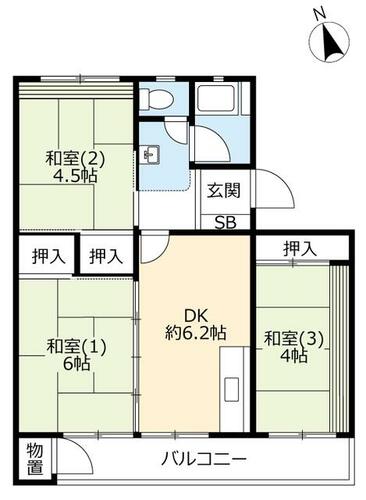 ＵＲ鈴蘭台第一0290306の間取り