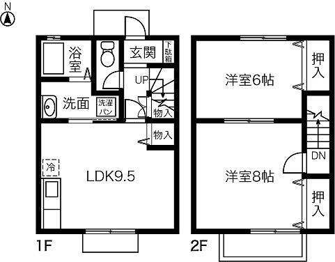 ＰＬＵＳＳＵＭ　ＣＯＵＲＴ　清洲 103｜愛知県稲沢市北市場本町４丁目(賃貸テラスハウス2LDK・--・57.96㎡)の写真 その2